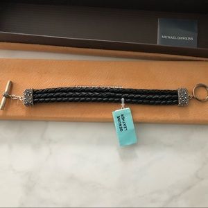 Michael Dawkins NWT Leather Toggle Bracelet